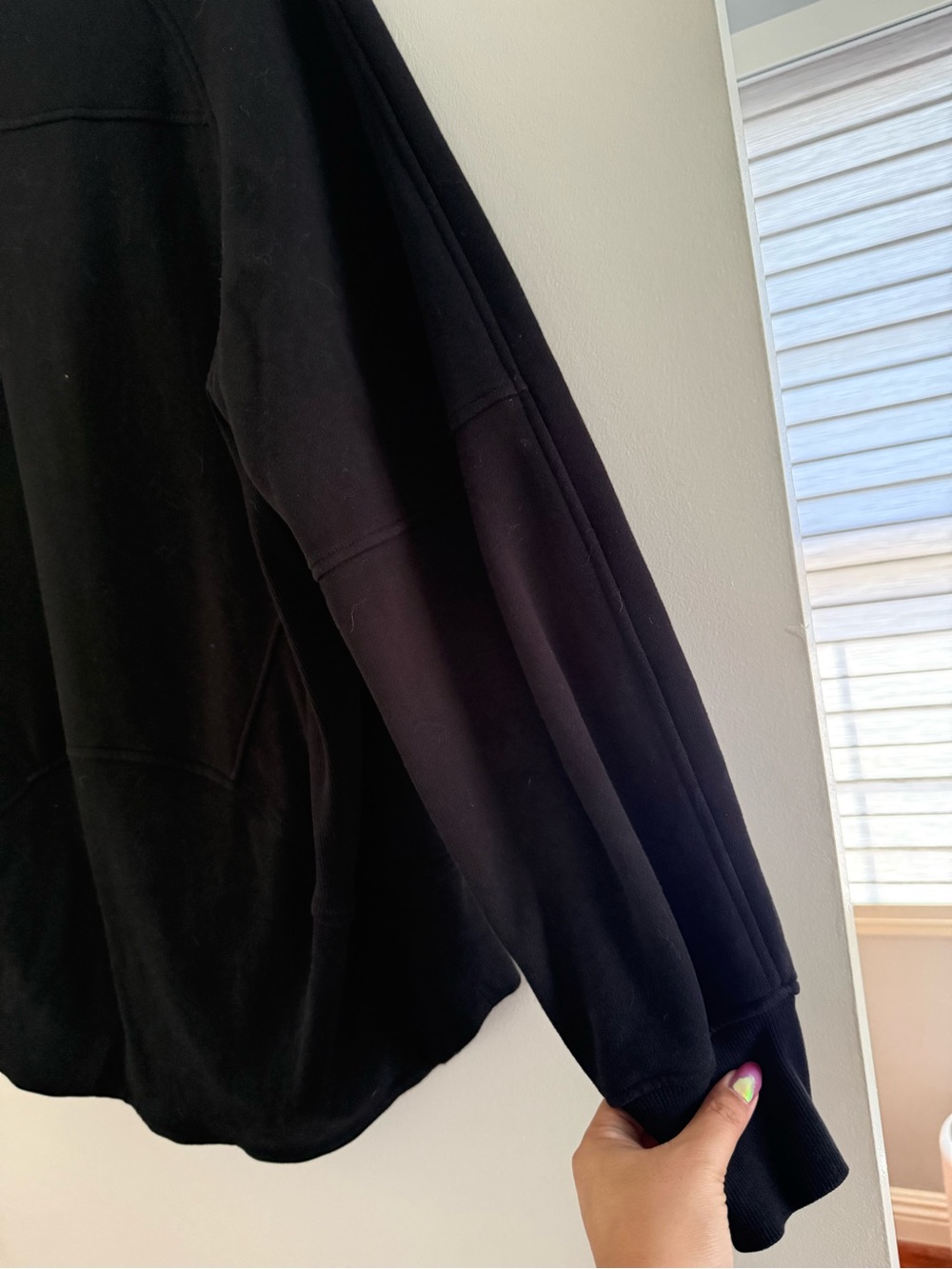 Lululemon Scuba Oversized Funnel-Neck Half Zip Long Black - M/L - Picture 14 of 15